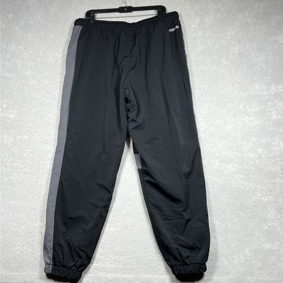 Gymshark Track Pants Joggers Mens Size XXL Black Gray Nylon Cotton Pockets - Picture 9 of 14